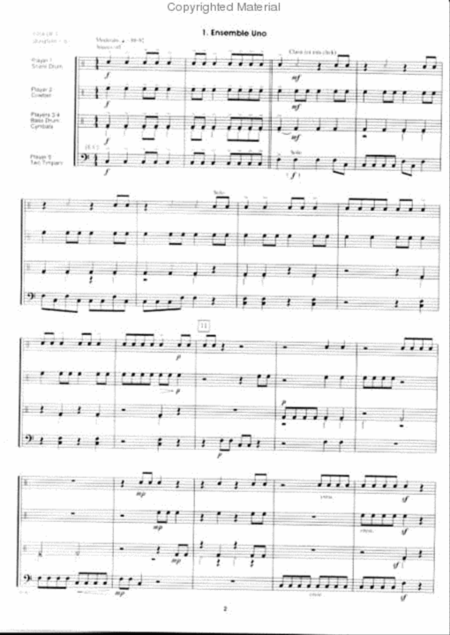 Contest Ensembles For Young Percussionists