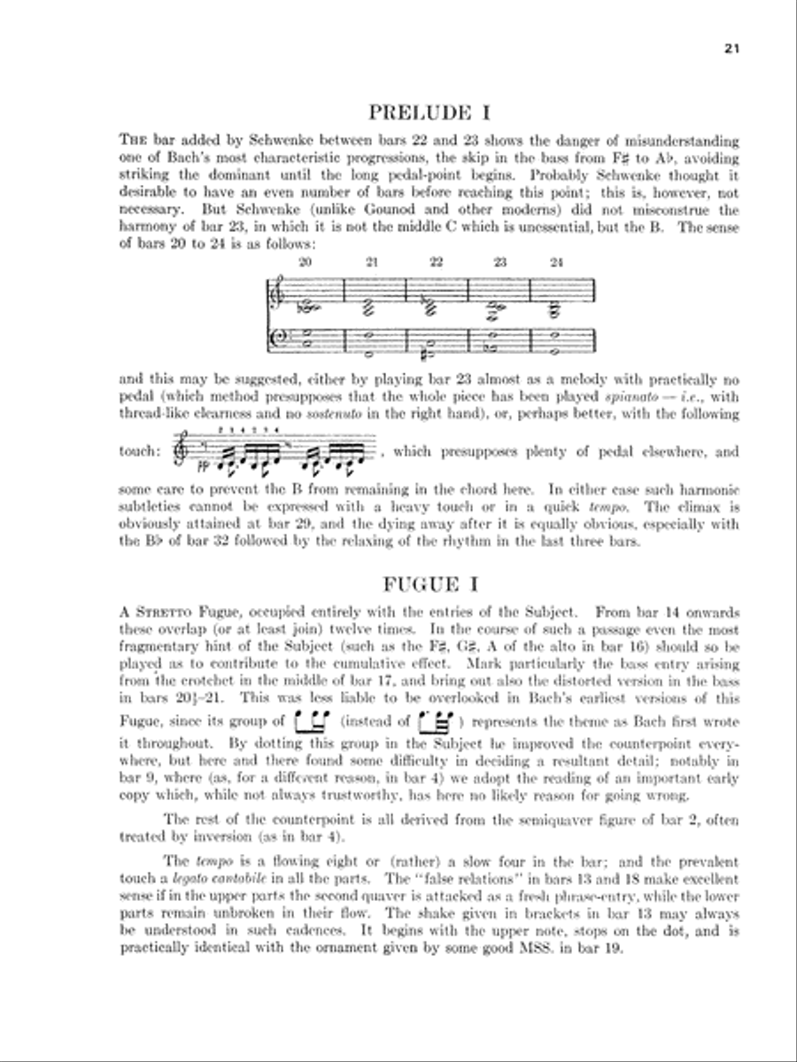 The Well-Tempered Clavier -- 48 Preludes and Fugues Book I Piano Solo scores gallery preview page 4
