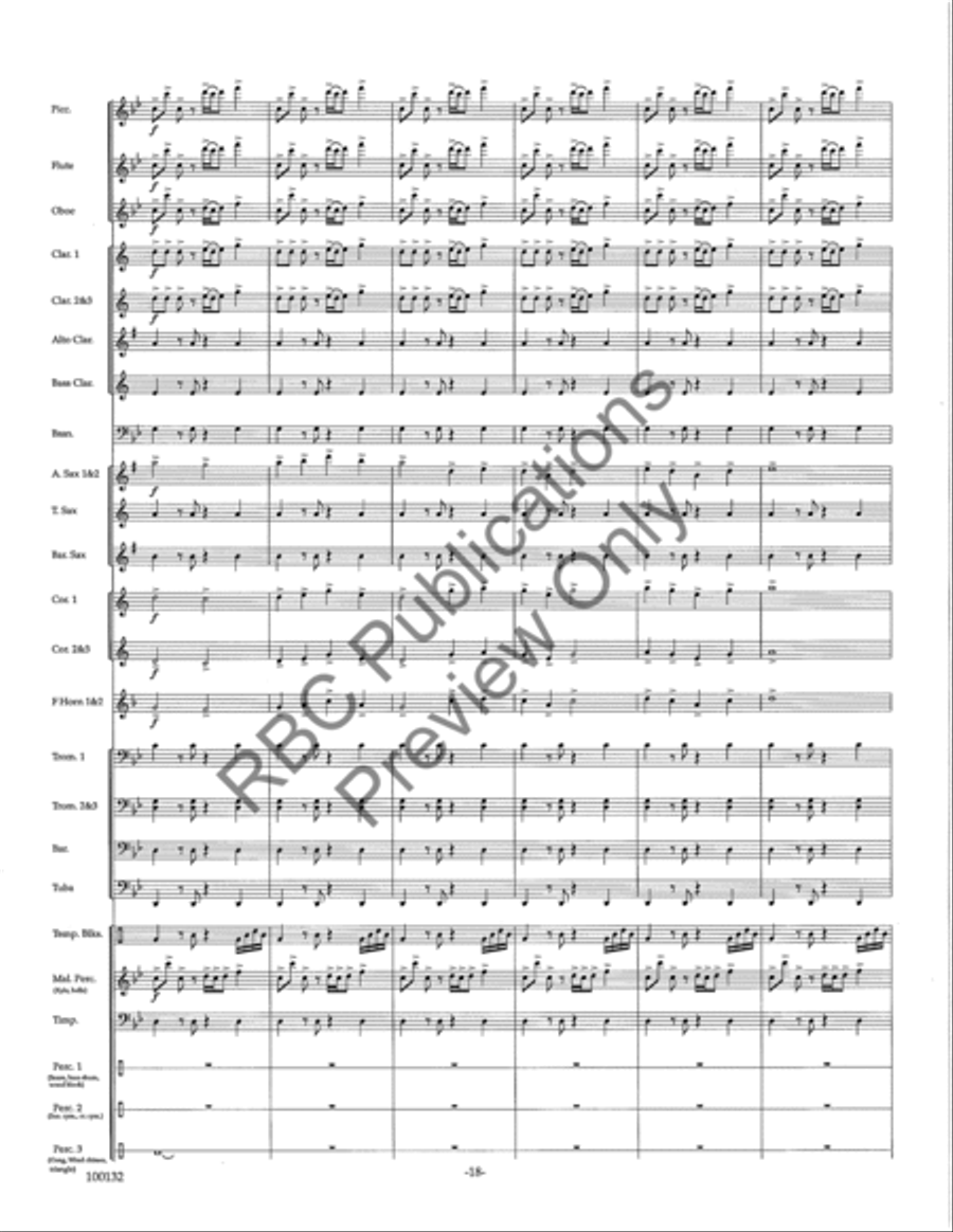 Dance Of Fire Concert Band scores gallery preview page 21