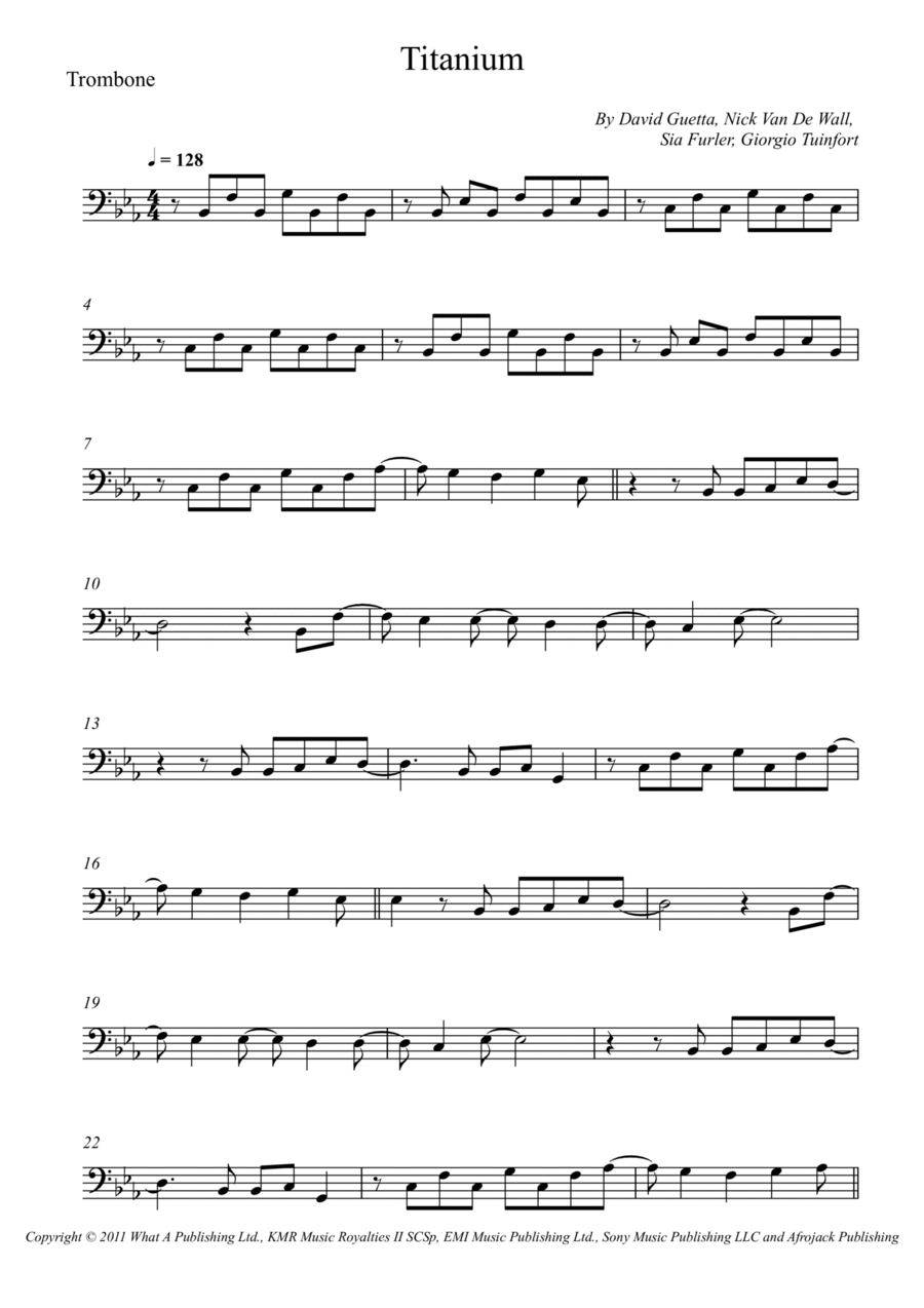 Titanium Trombone Solo scores gallery preview page 1