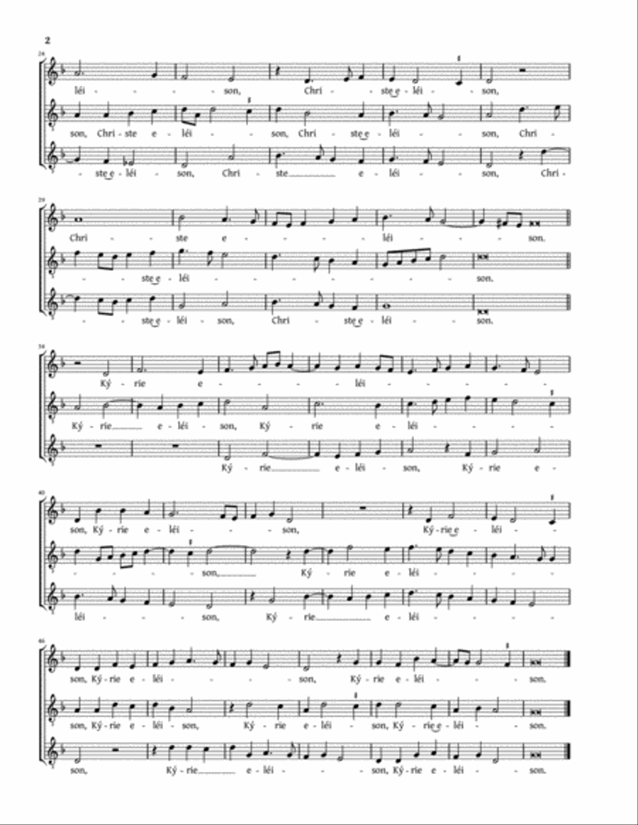 Missa prima a 3 (Asola) - SAT, SAB, STT, STB, AAT, AAB, ATT, or ATB STB scores gallery preview page 2