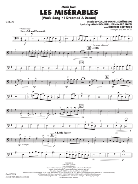 Music from Les Misérables (arr. John Moss) - Cello