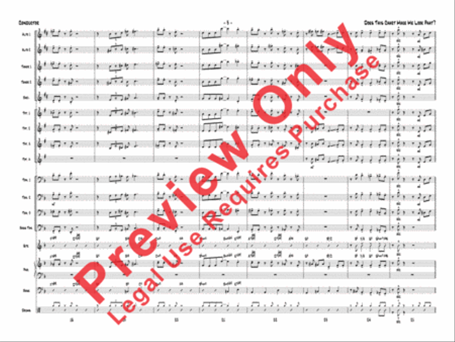 Does This Chart Make Me Look Phat? Jazz Ensemble scores gallery preview page 24