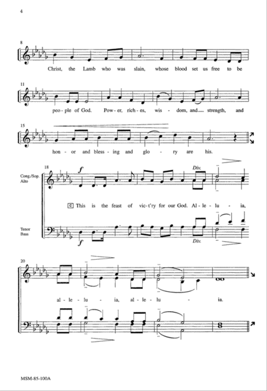 A New Song 4-Part scores gallery preview page 3