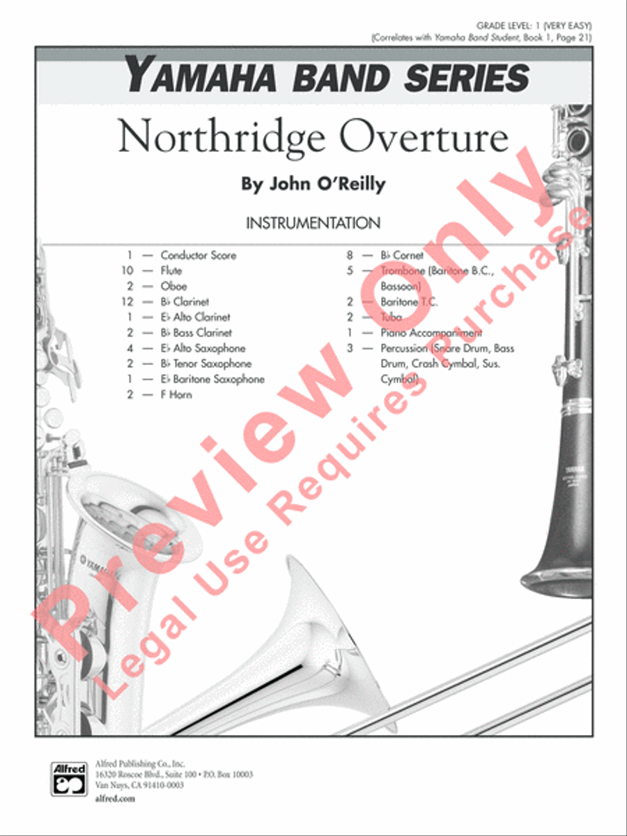 Northridge Overture Concert Band scores gallery preview page 2