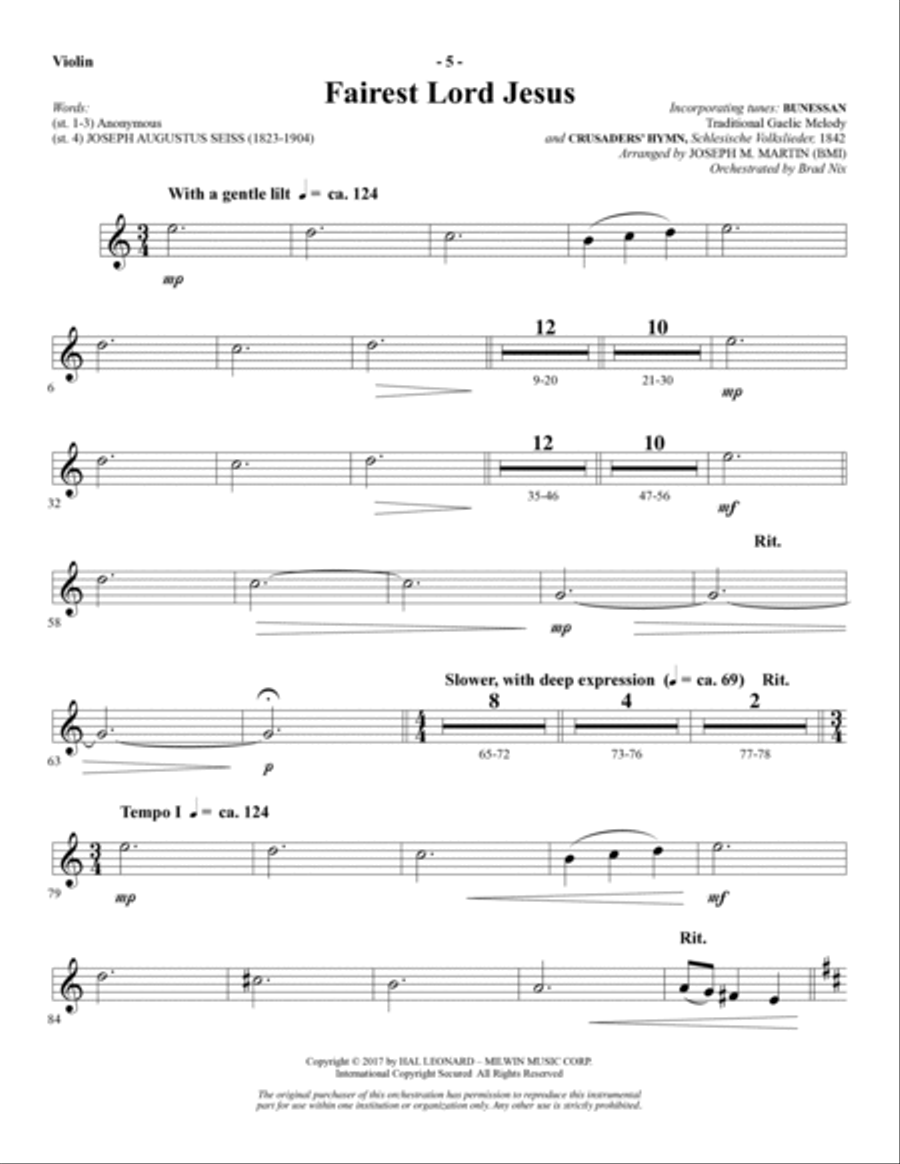 Portraits in Grace - Violin Choir scores gallery preview page 6