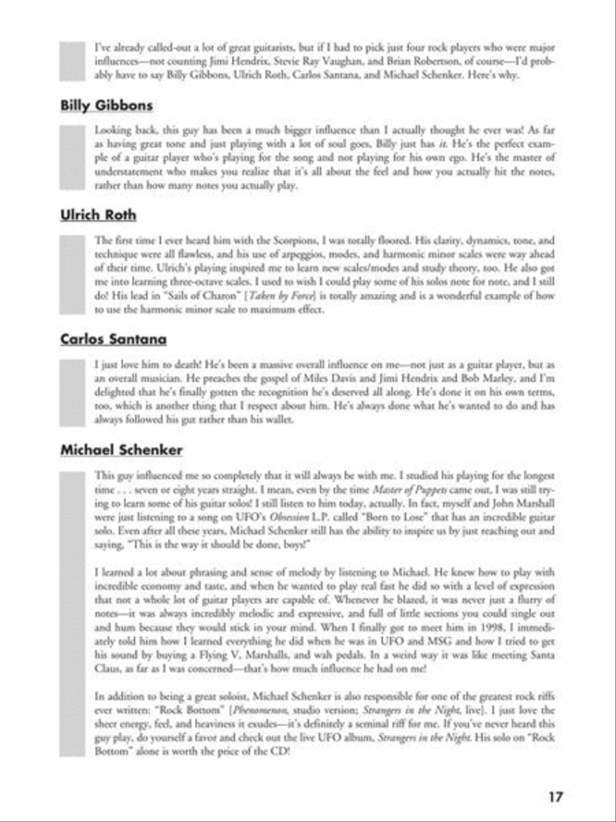 Kirk Hammett's Guitar Lessons: The Sound & the Fury Guitar Tablature scores gallery preview page 10