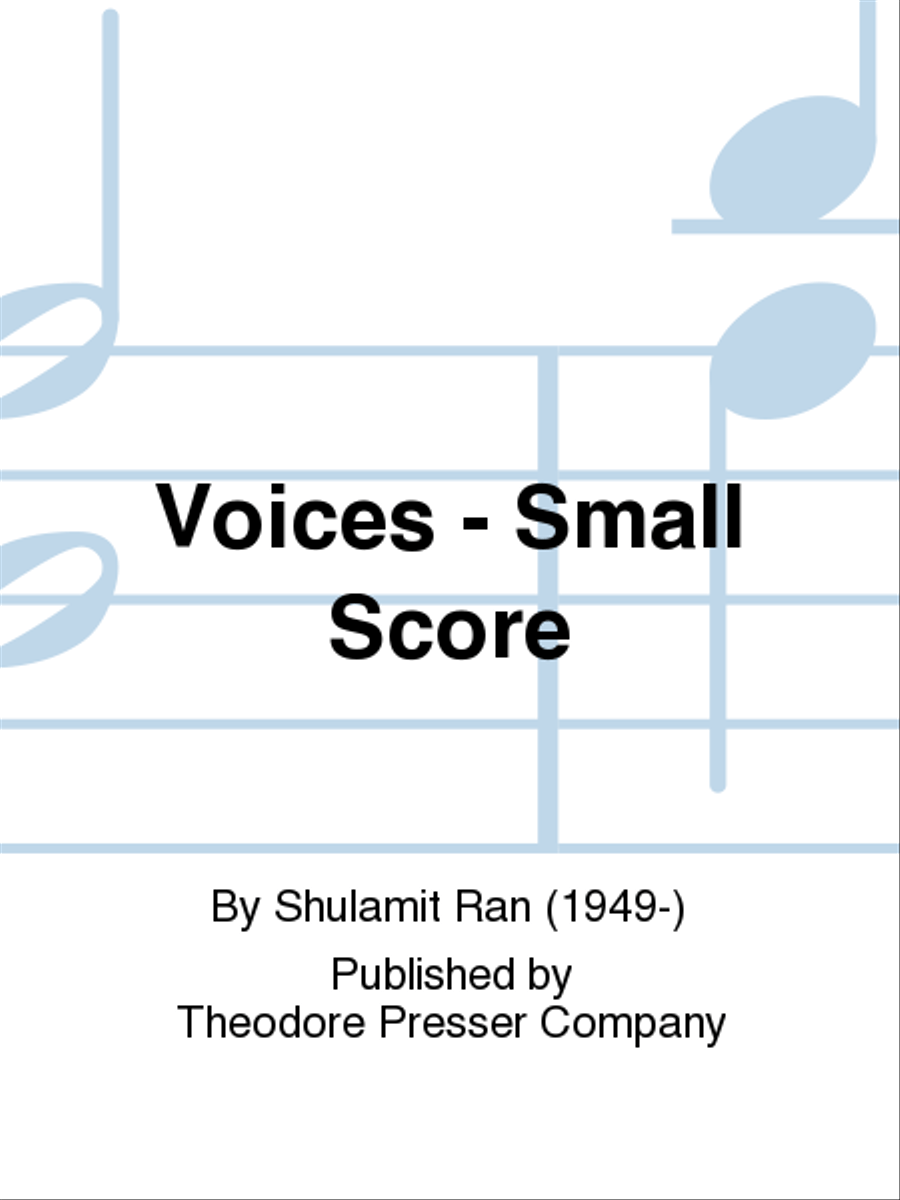 Voices - Small Score Orchestra scores gallery preview page 1