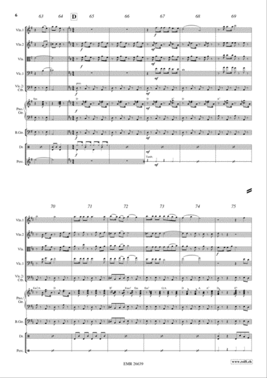Cheers String Quintet scores gallery preview page 6