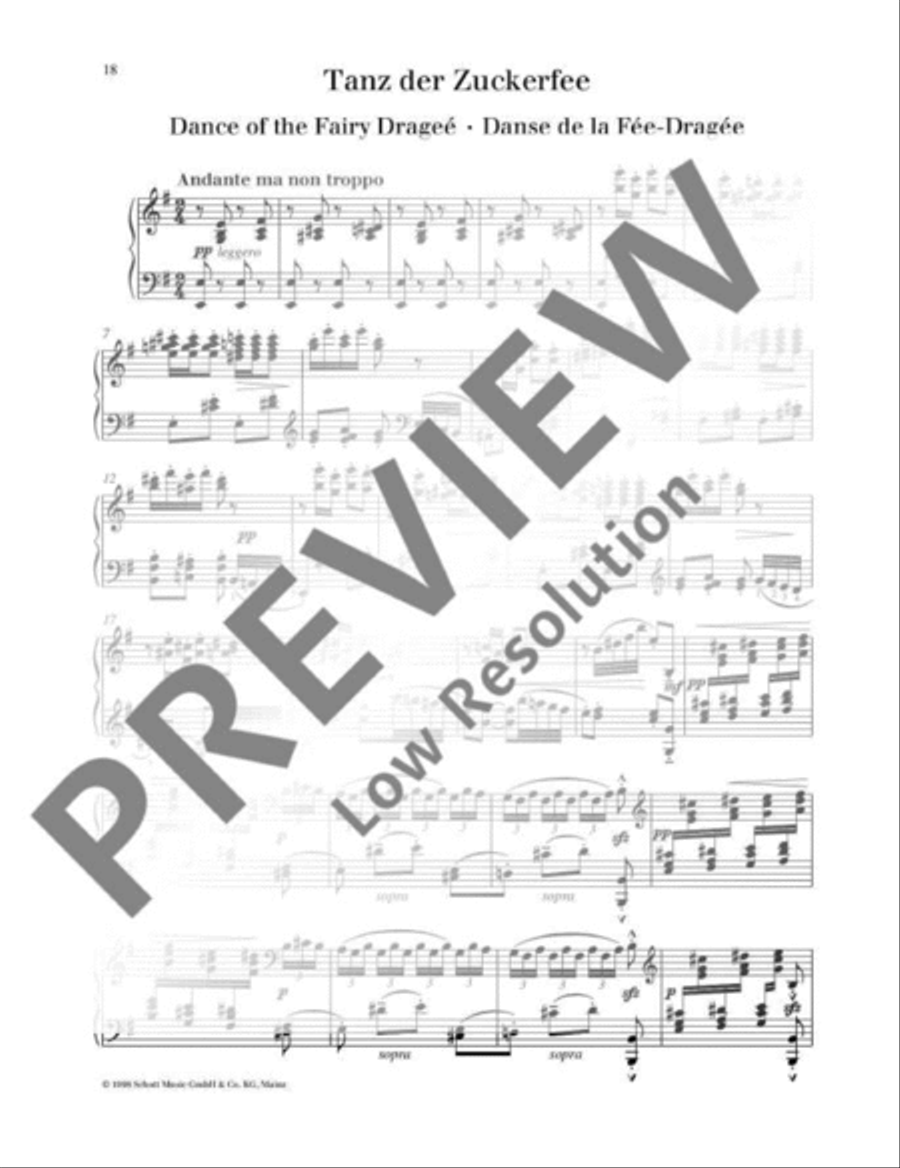 Nutcracker Suite Piano Solo scores gallery preview page 19