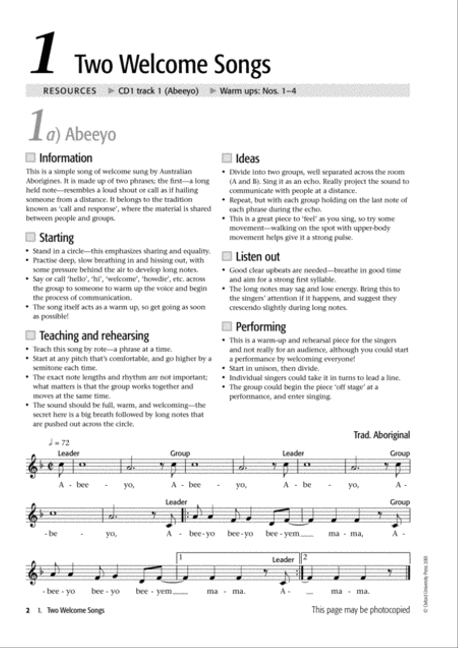 Voiceworks 1 4-Part scores gallery preview page 2