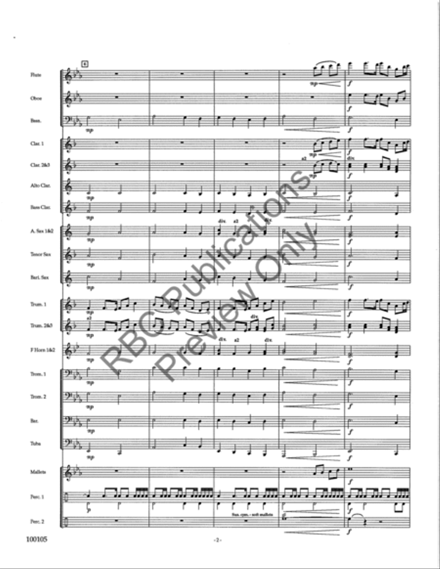 Santa Fe Trail (Score) Santa Fe Trail (Score) Concert Band scores gallery preview page 5