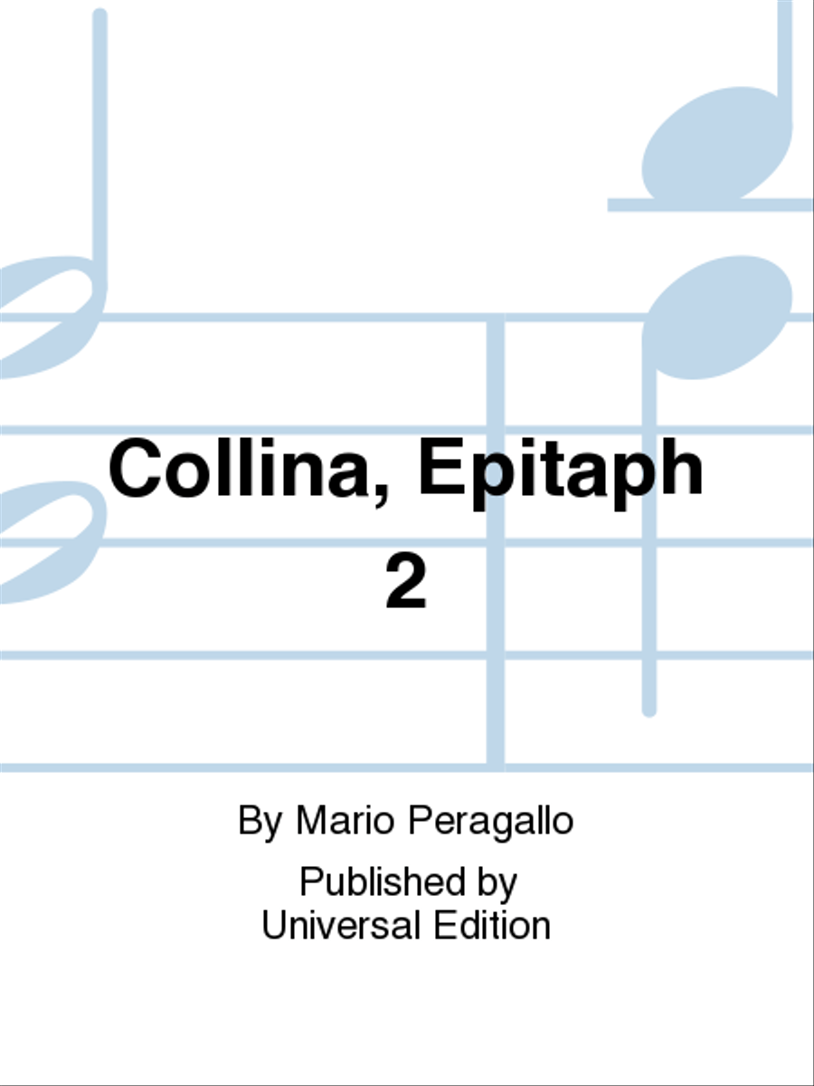 Collina, Epitaph 2 Collina, Epitaph 2 School and Community scores gallery preview page 1
