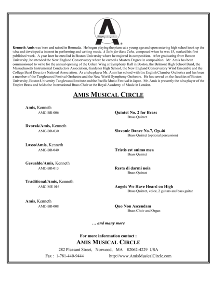 Beltà poi che t’assenti (for brass quintet) Brass Quintet scores gallery preview page 6