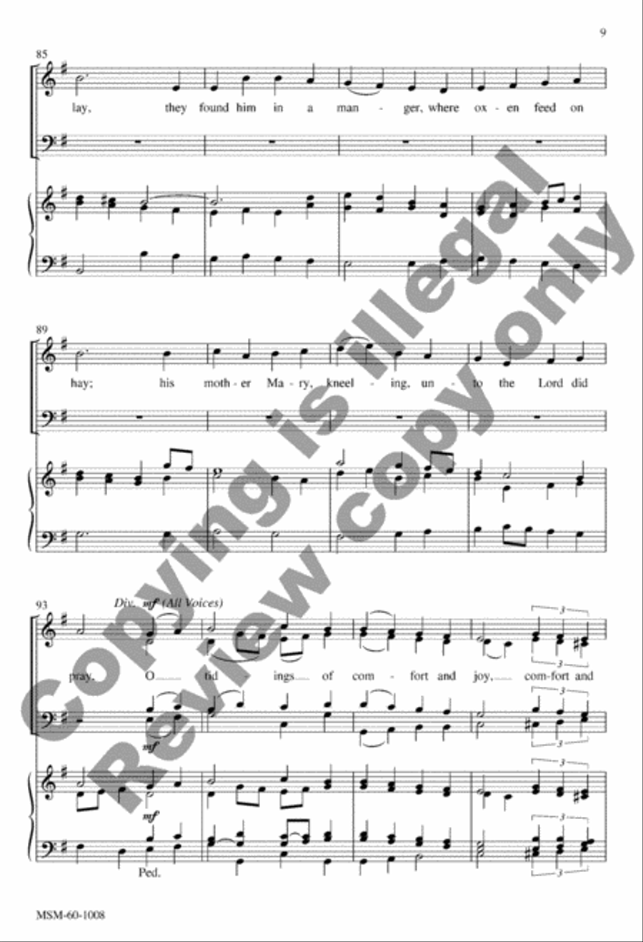 God Rest You Merry, Gentlemen 4-Part scores gallery preview page 9