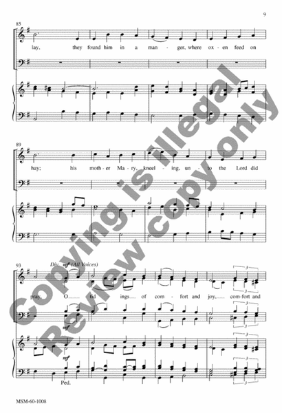 God Rest You Merry, Gentlemen (Choral Score) image number null