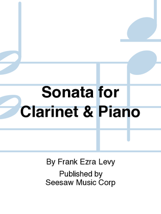 Book cover for Sonata for Clarinet & Piano