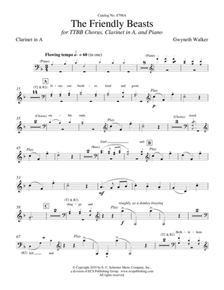 The Friendly Beasts (Downloadable Clarinet Part)