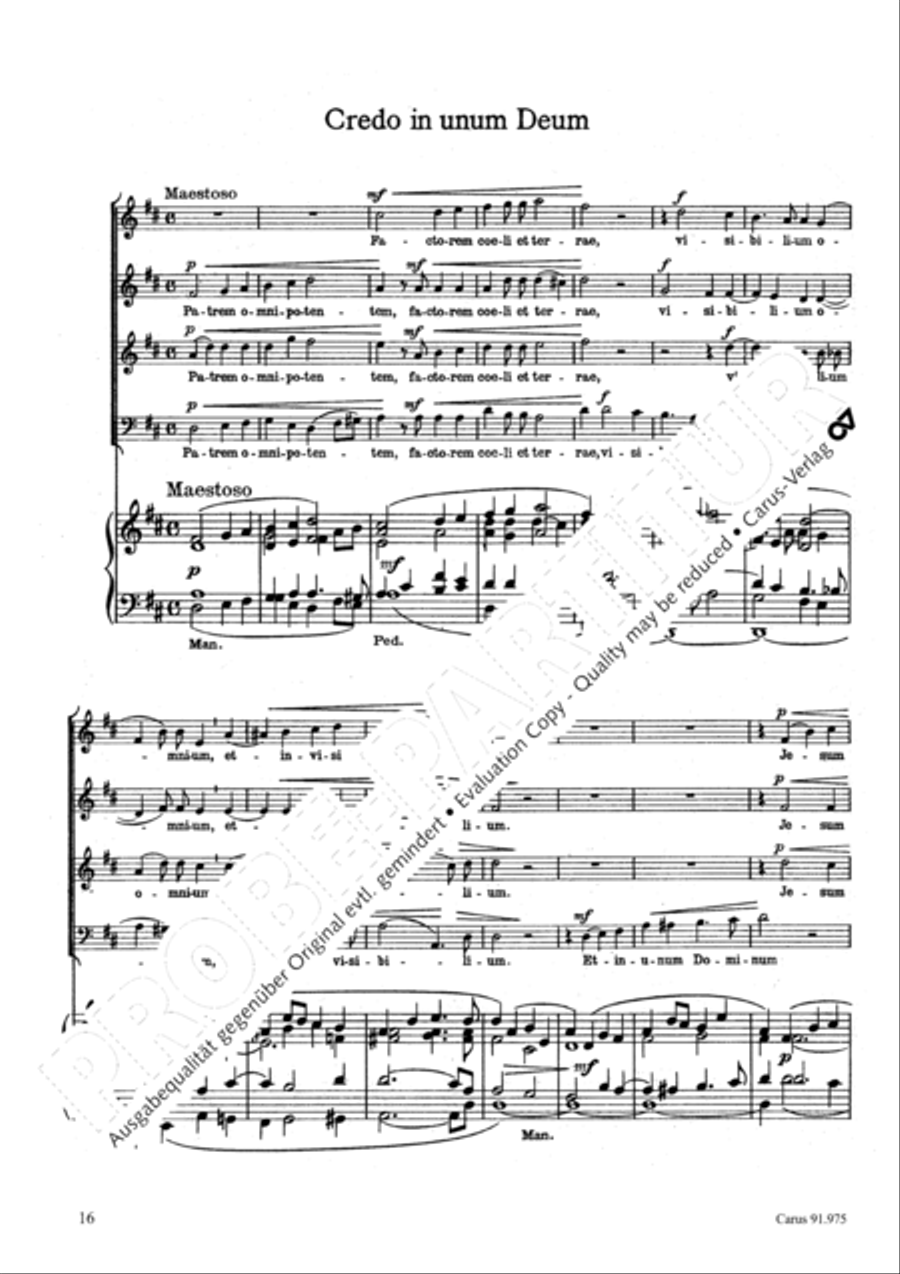 Missa pro pace 4-Part scores gallery preview page 19