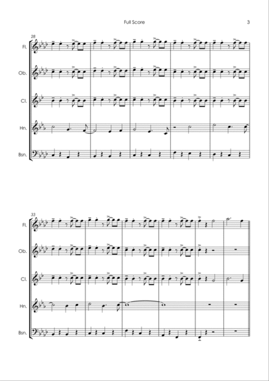Samba De Janeiro Woodwind Quintet scores gallery preview page 5