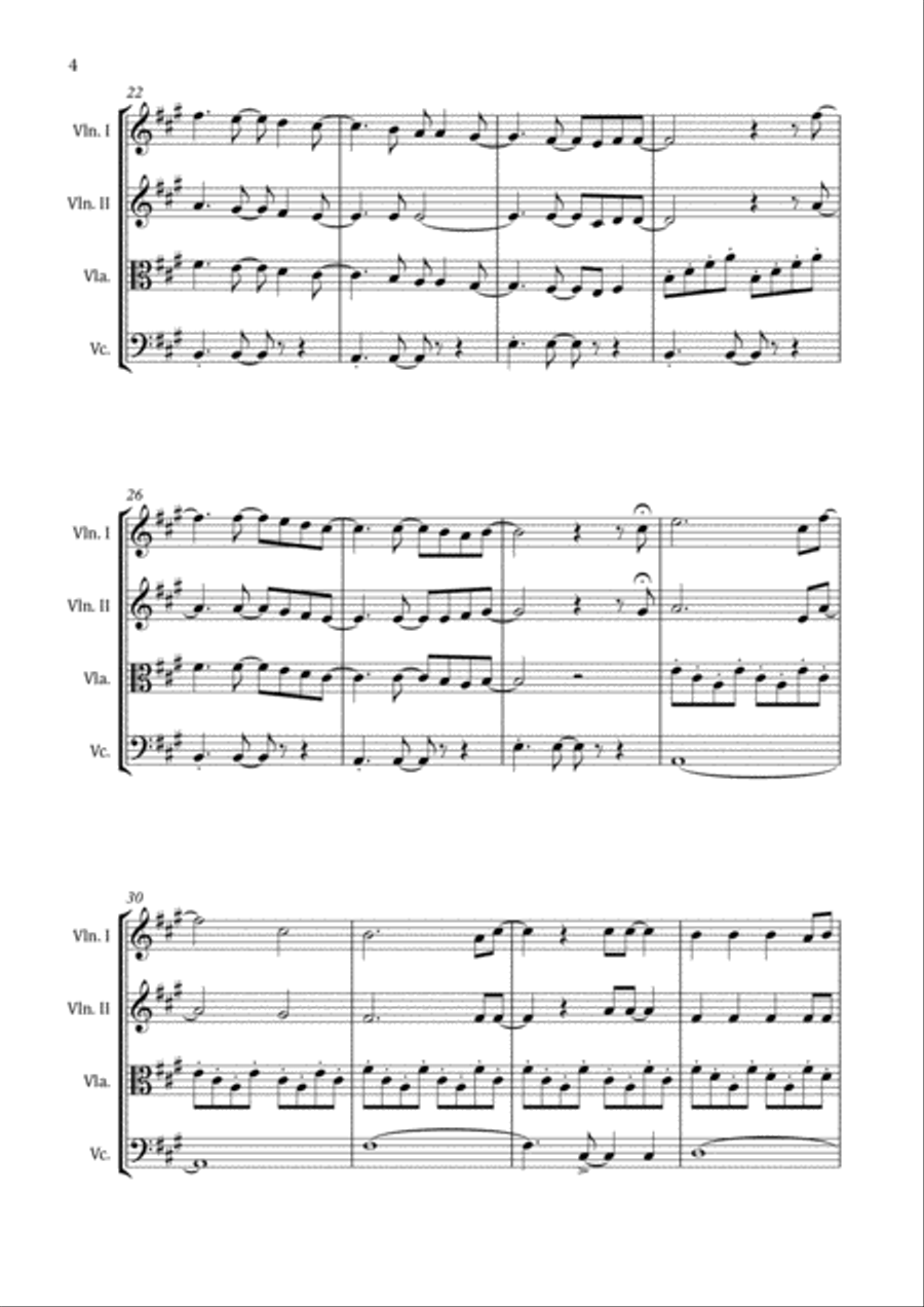 All Of Me All Of Me String Quartet scores gallery preview page 6