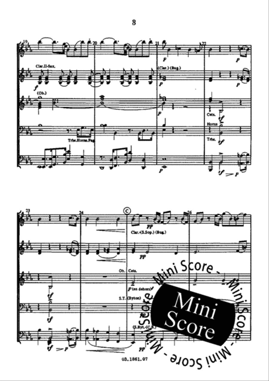 Musique Funebre Maconnique Concert Band scores gallery preview page 7