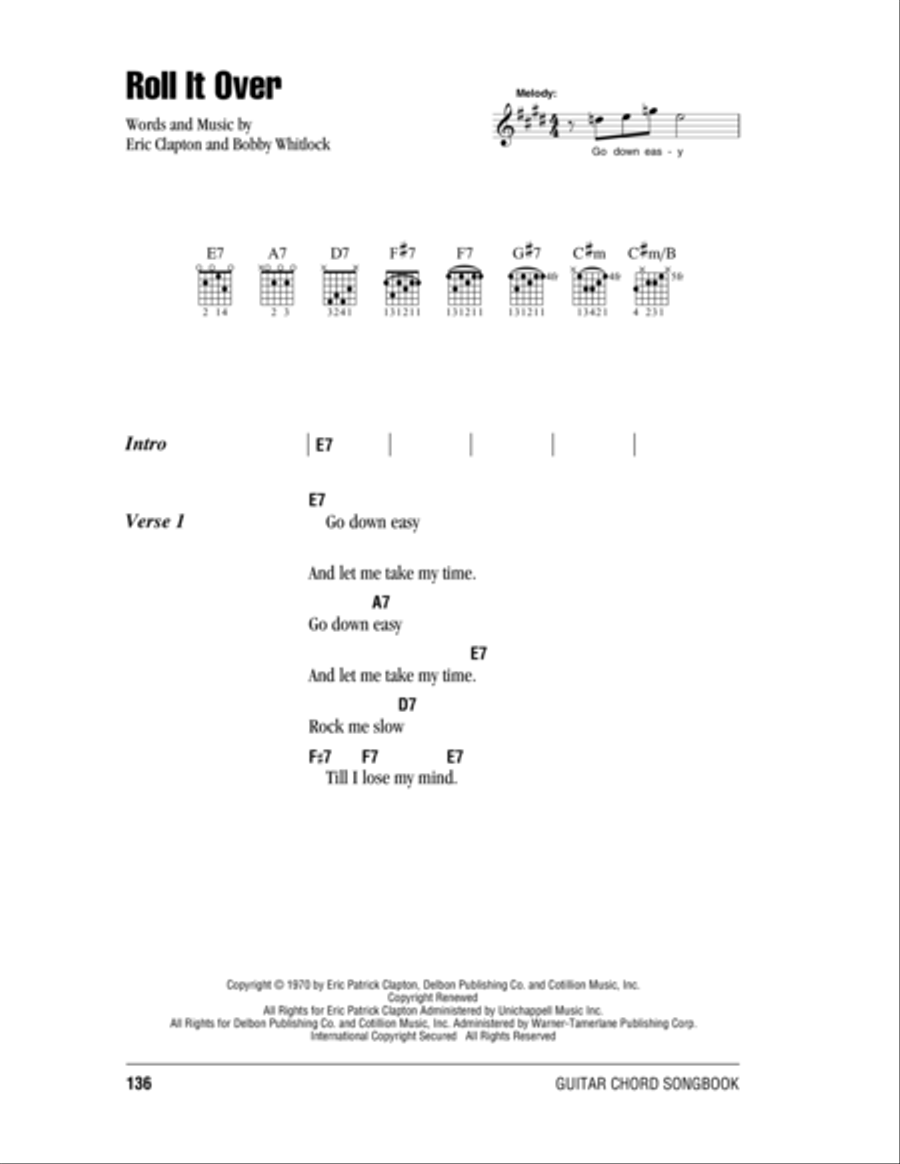 Roll It Over Acoustic Guitar scores gallery preview page 1