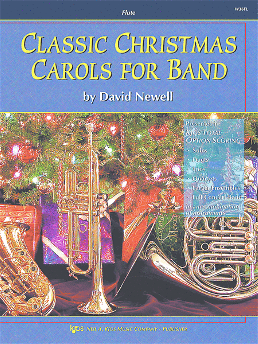 Classic Christmas Carols For Band - Flute Flute scores gallery preview page 1