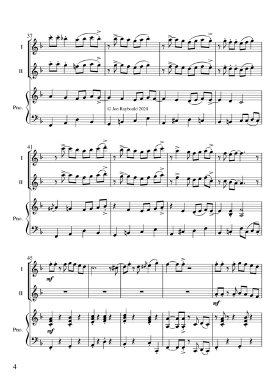 Ding Dong Jazzily on High Flute Duet scores gallery preview page 4