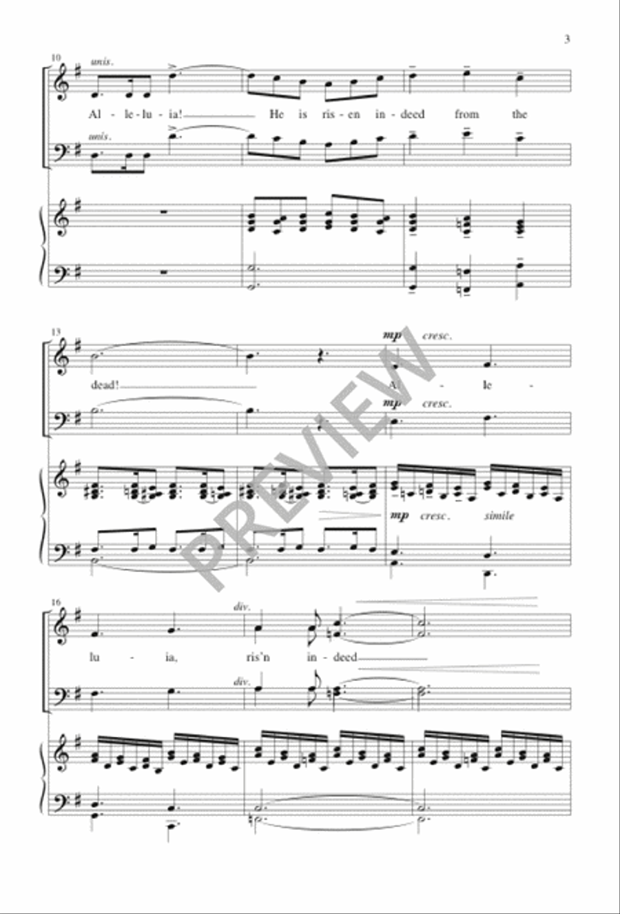 Easter Anthem SSATB scores gallery preview page 3