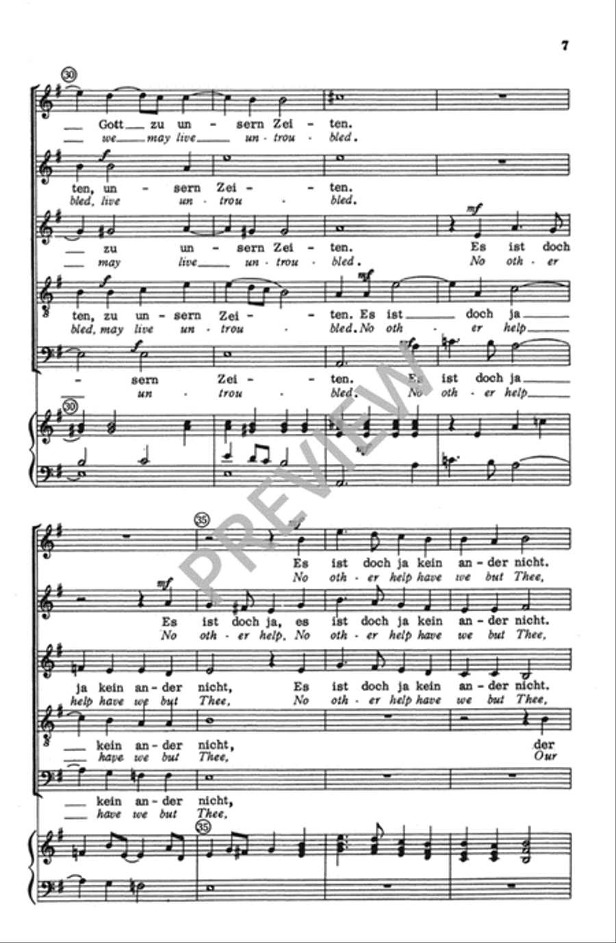 Verleih Uns Frieden Genadiglich SSATB scores gallery preview page 7