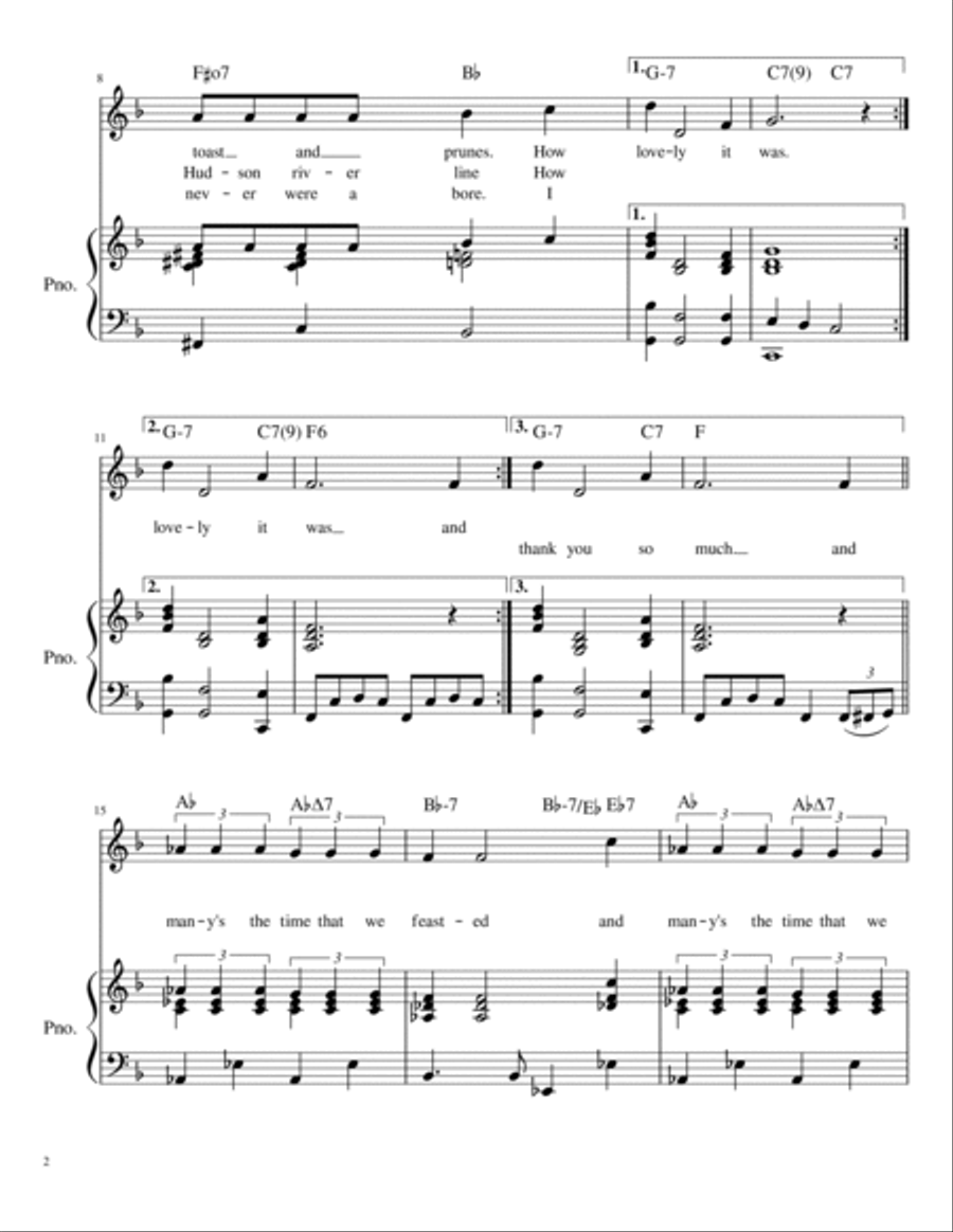 Thanks For The Memories Thanks For The Memories Piano, Vocal, Guitar scores gallery preview page 2