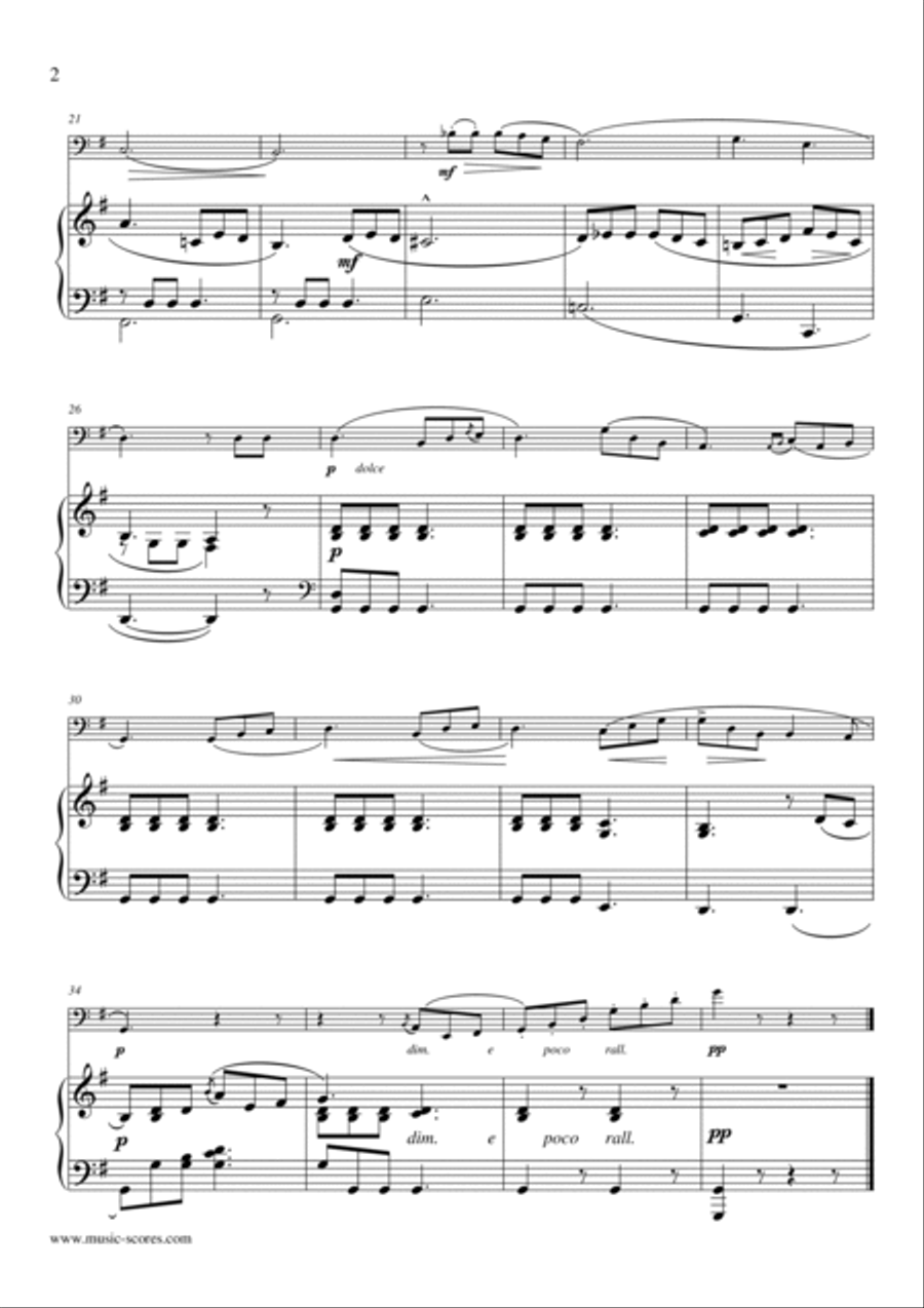 Pastorale - Burgmuller Op.100, No.3 - Bassoon and Piano Bassoon Solo scores gallery preview page 2