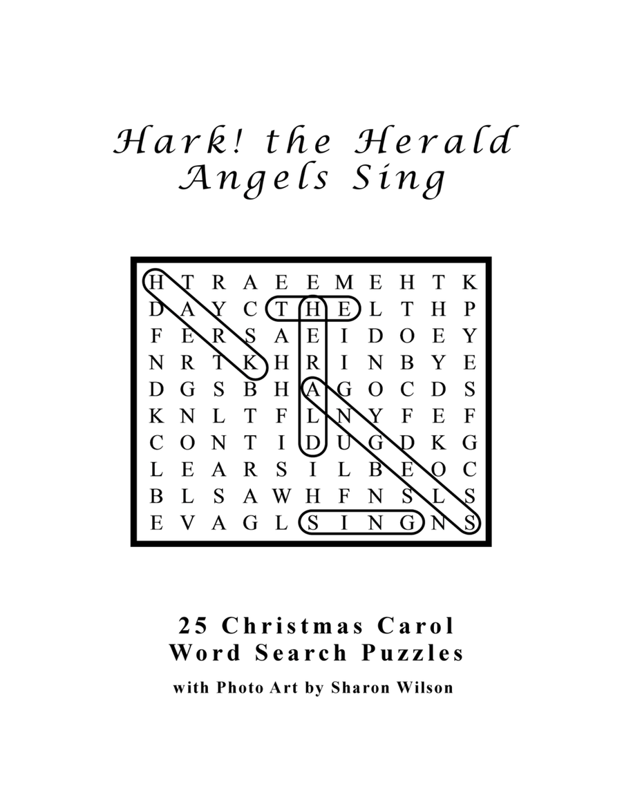 Hark! the Herald Angels Sing (25 Christmas Carol Word Search Puzzles) School and Community scores gallery preview page 1