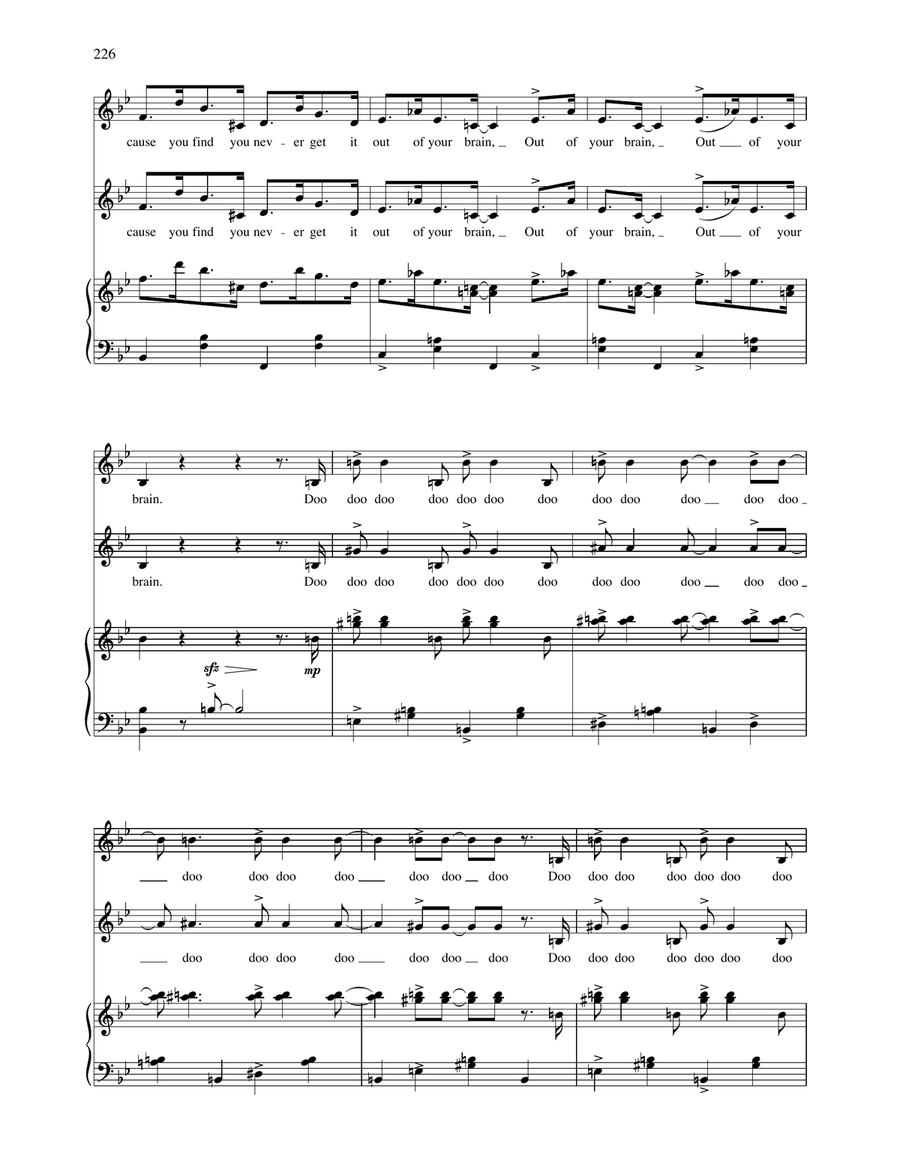 The Wrong Note Rag (from Wonderful Town) (Vocal Duet) Piano scores gallery preview page 4