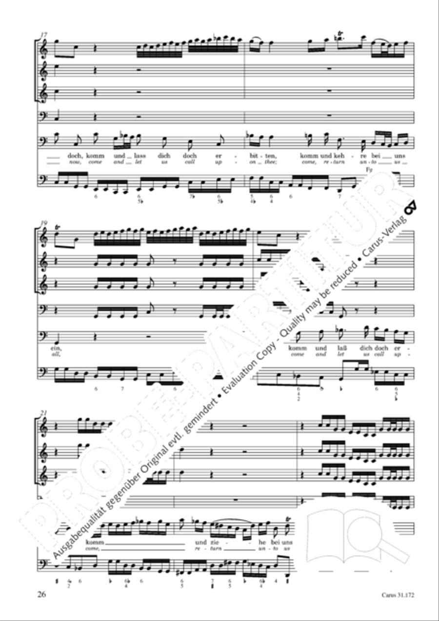 Sound forth, now with singing (Erschallet, ihr Lieder) 4-Part scores gallery preview page 25