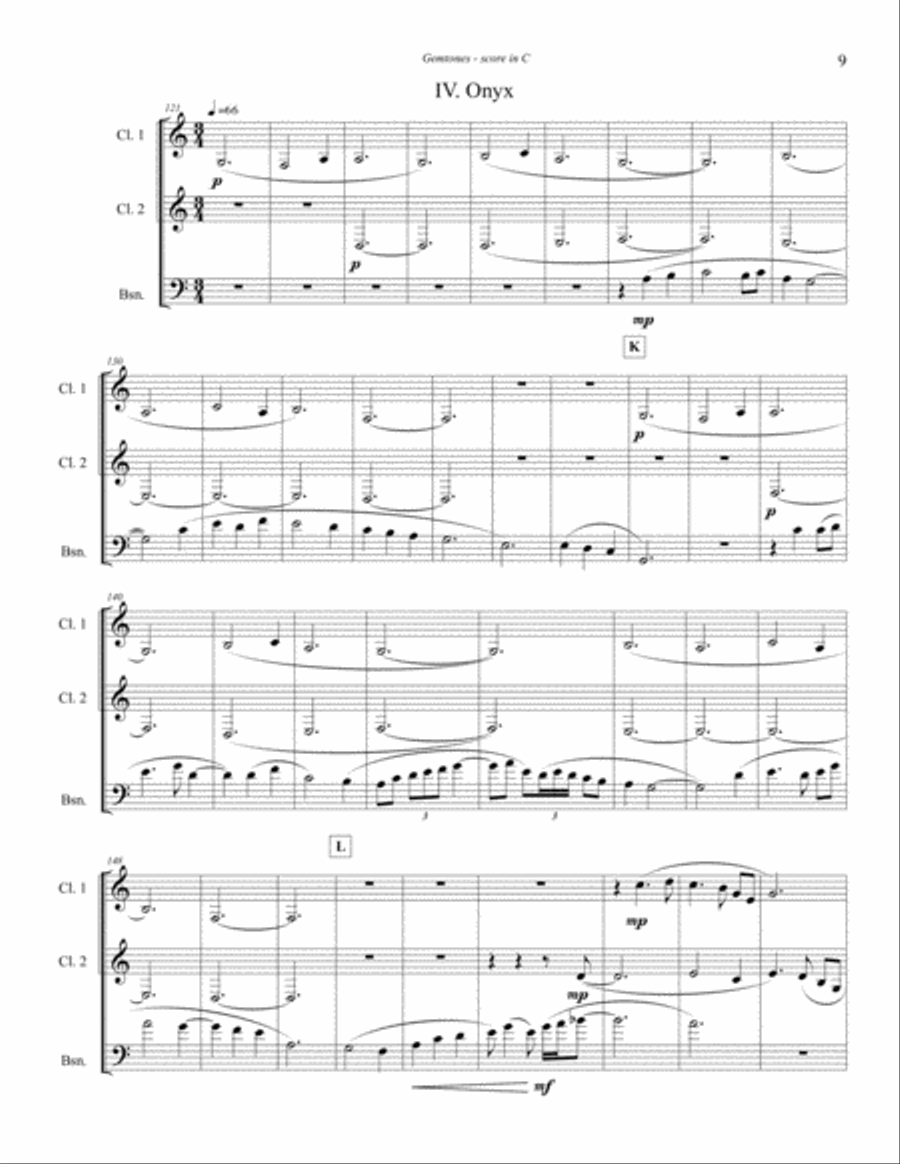 Gemtones Clarinet Trio scores gallery preview page 5