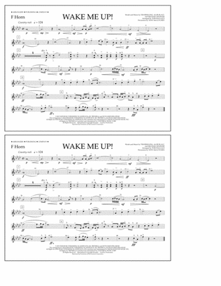 Book cover for Wake Me Up! - F Horn