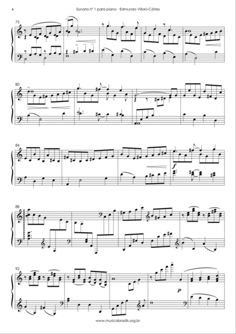 Sonata n.1 para piano Piano Solo scores gallery preview page 6