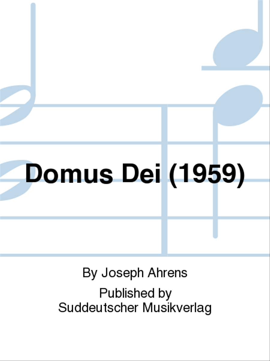 Domus Dei (1959) Organ scores gallery preview page 1