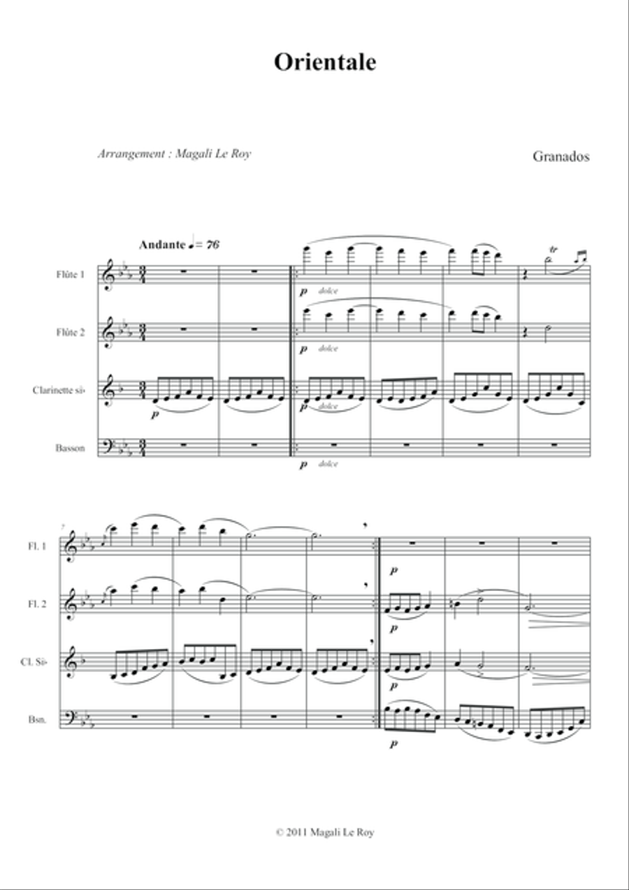 Orientale Orientale Woodwind Trio scores gallery preview page 1
