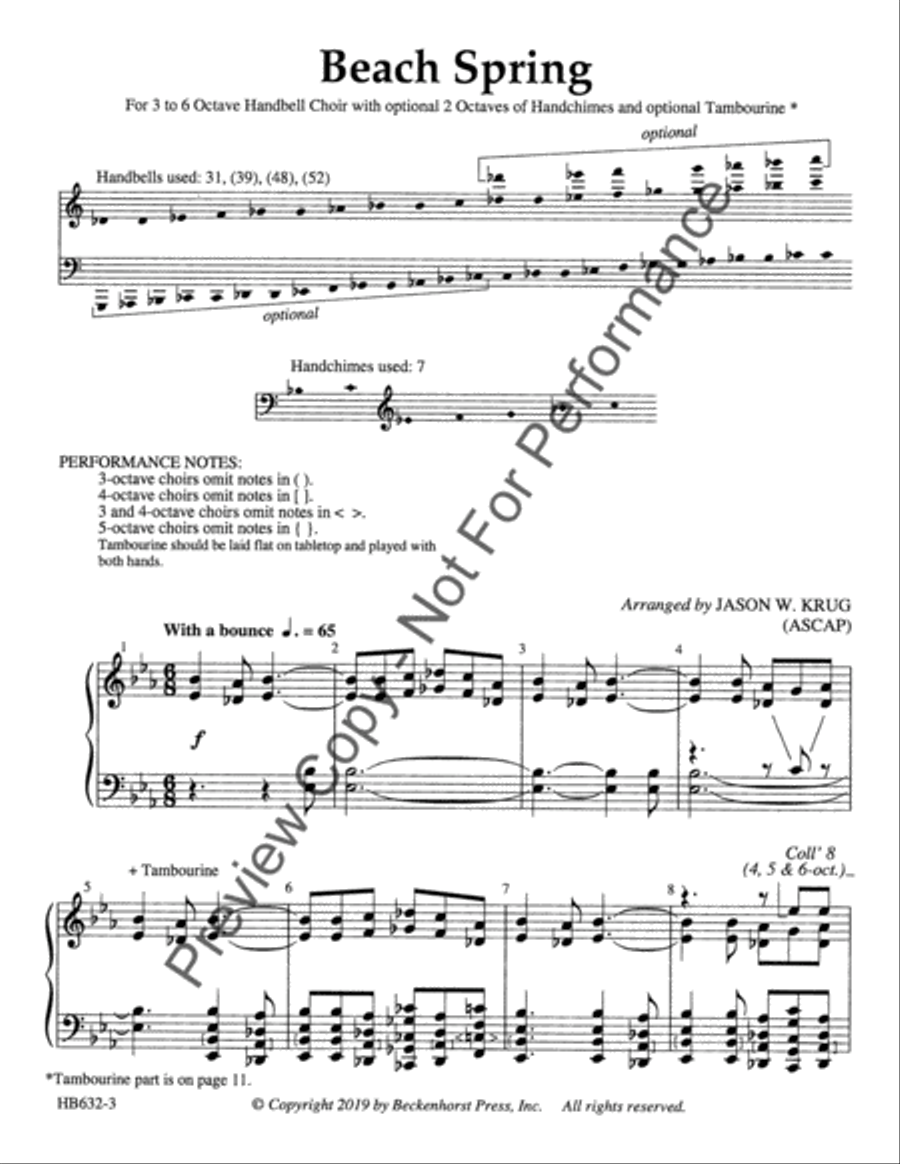 Beach Spring - Krug 5-Octaves scores gallery preview page 4