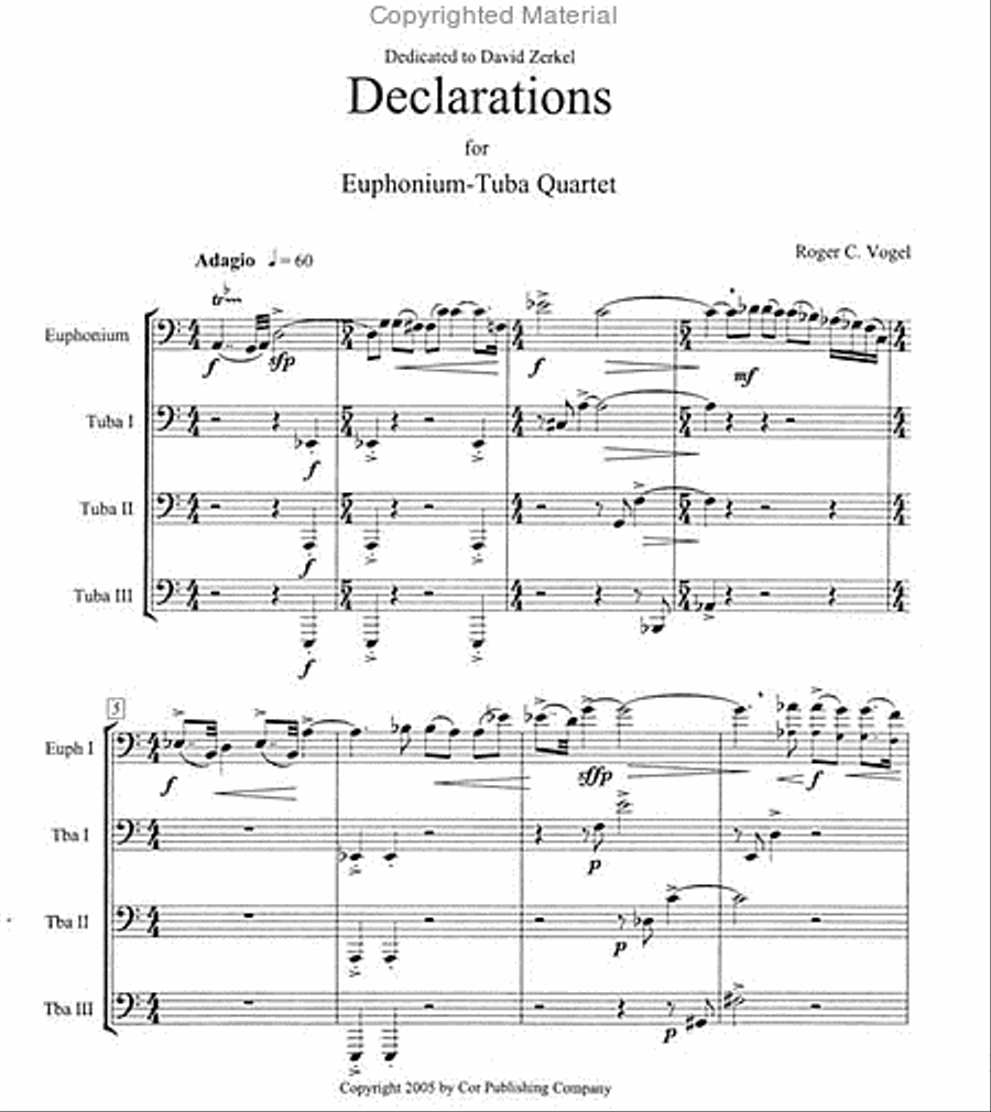 Declarations Tuba Quartet scores gallery preview page 2