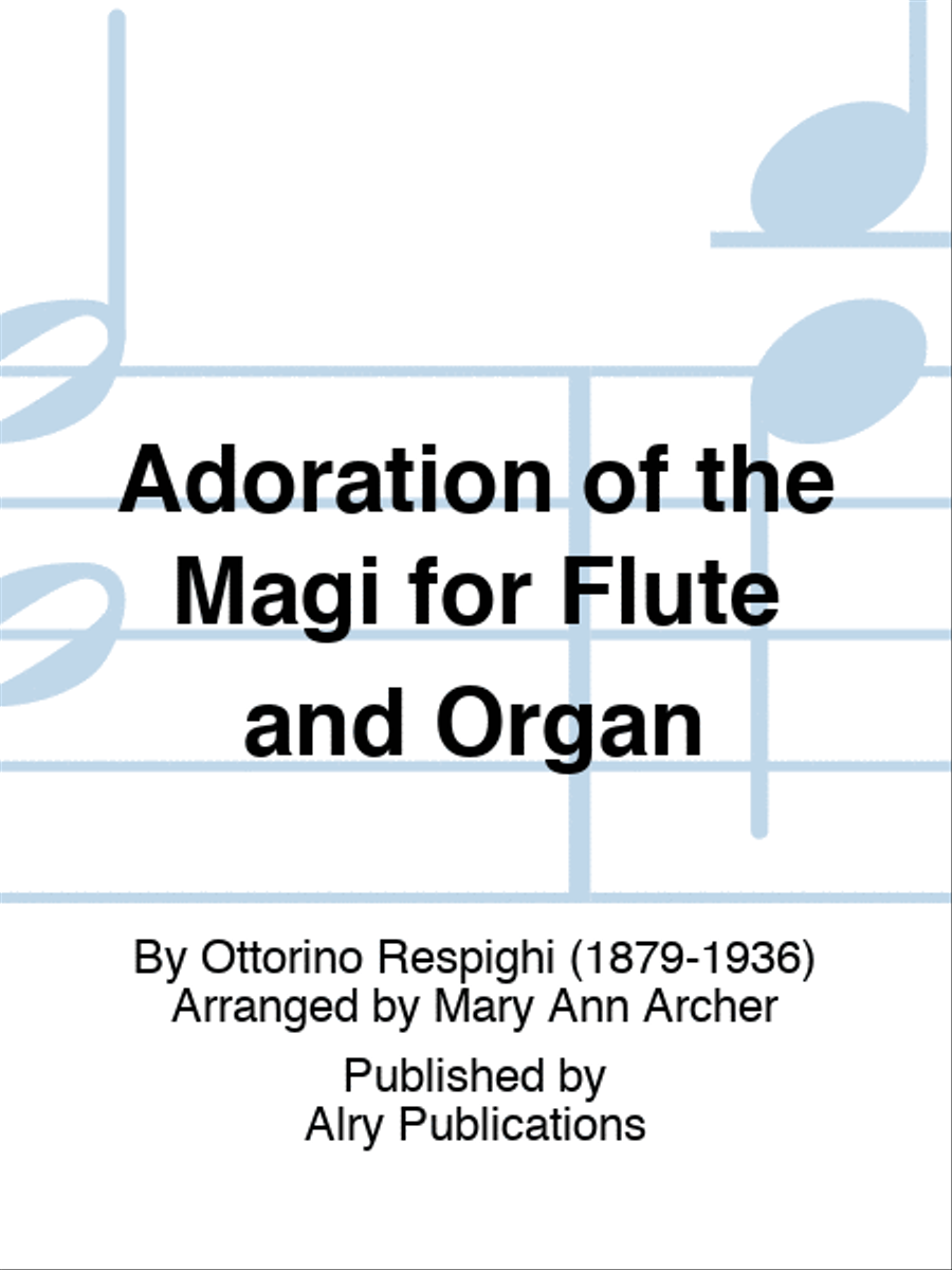 Adoration of the Magi for Flute and Organ Flute scores gallery preview page 1