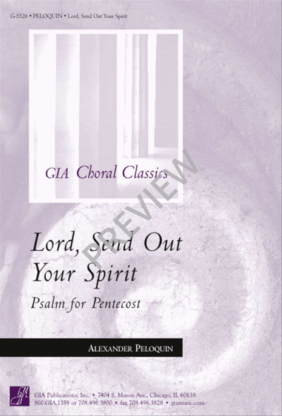 Lord, Send Out Your Spirit 4-Part scores gallery preview page 1