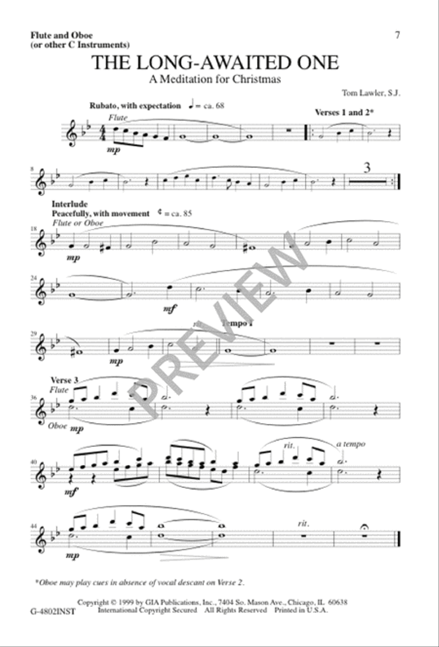 The Long-Awaited One The Long-Awaited One Unison Choir scores gallery preview page 8