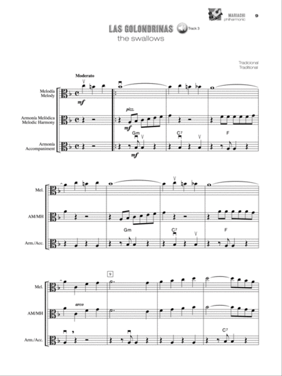 Mariachi Philharmonic (Mariachi in the Traditional String Orchestra) String Orchestra scores gallery preview page 4
