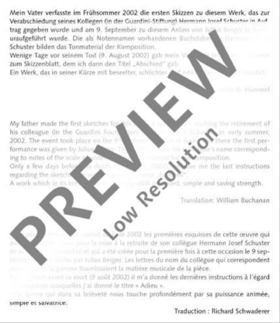 Abschied Cello scores gallery preview page 5