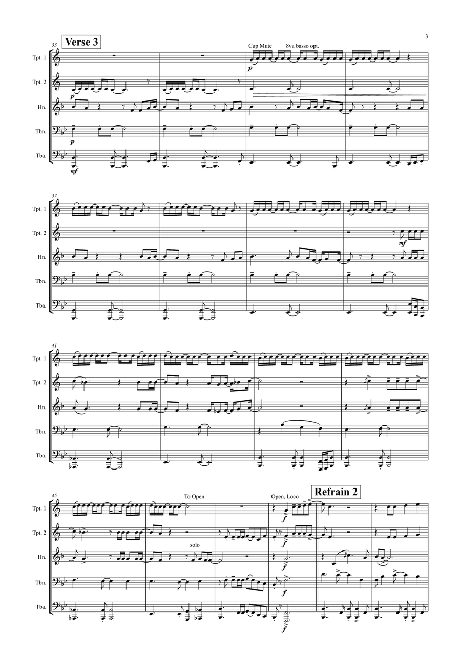 Tage Wie Diese Horn scores gallery preview page 3