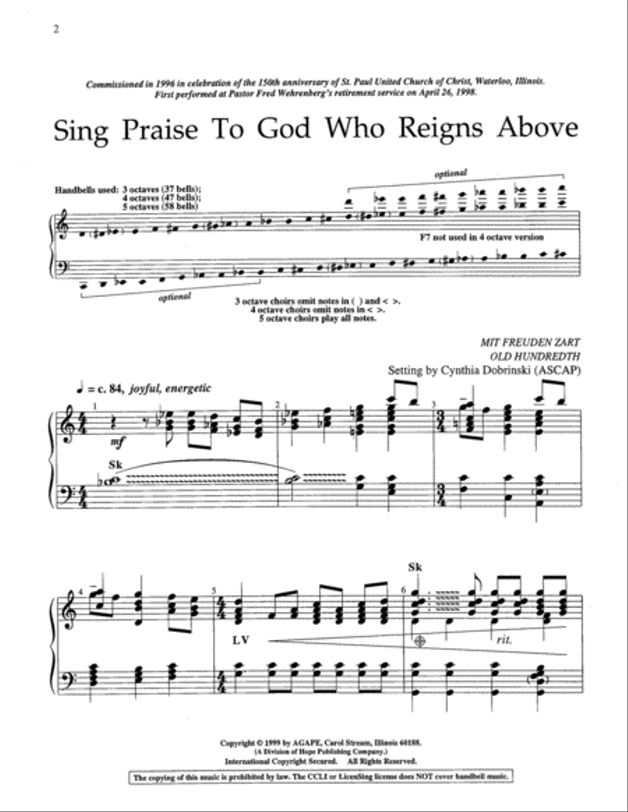 Sing Praise to God 5-Octaves scores gallery preview page 9